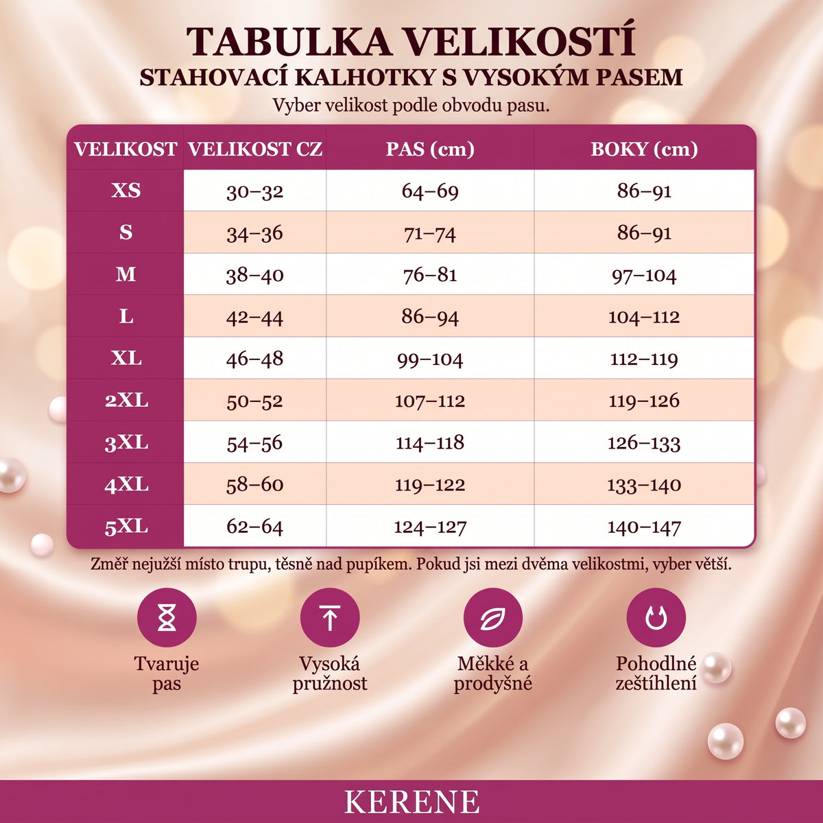 Kerene – Stahovací prádlo s vysokým pasem